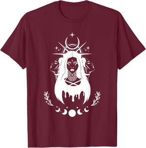 Witch Goddess Hekate Pagan Hecate T-Shirt - T-Shirt | Maroon