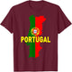 Proud Family and Patriotic Flag of Country Portugal Kids Men T-Shirt - T-Shirt | Maroon