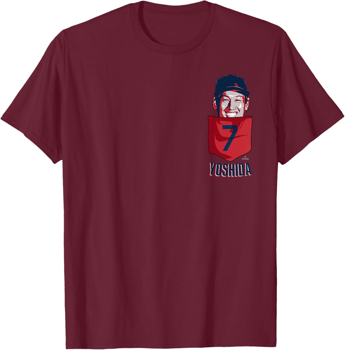 Masataka Yoshida Boston Baseball Pocket MLBPA T-Shirt - T-Shirt | Maroon