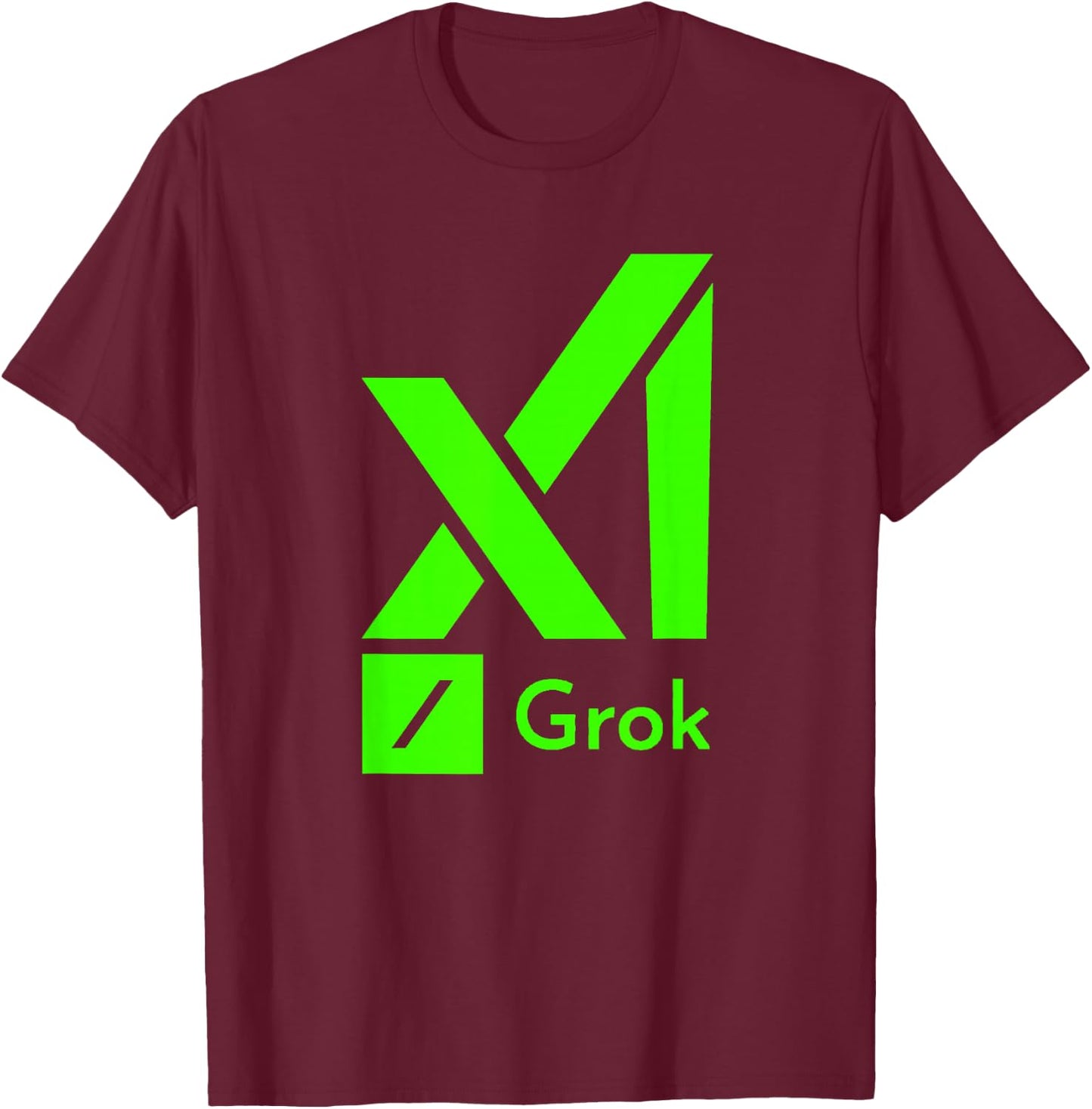 Grok AI - Artificial Intelligence for Freedom of Speech T-Shirt - T-Shirt | Maroon