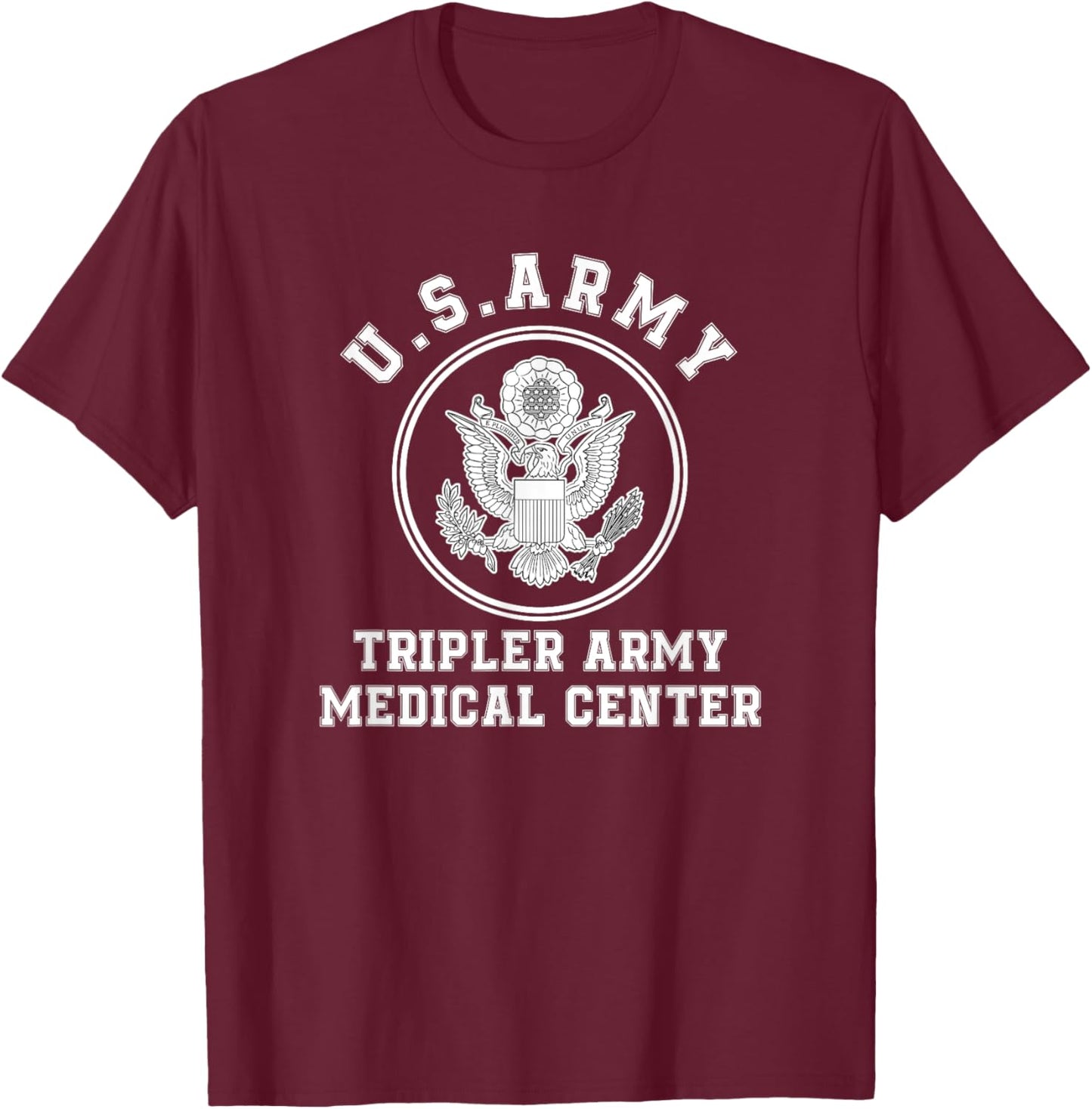 Patriotic Tripler Army Medical Center Hawaii Hi Army Base T-Shirt - T-Shirt | Maroon