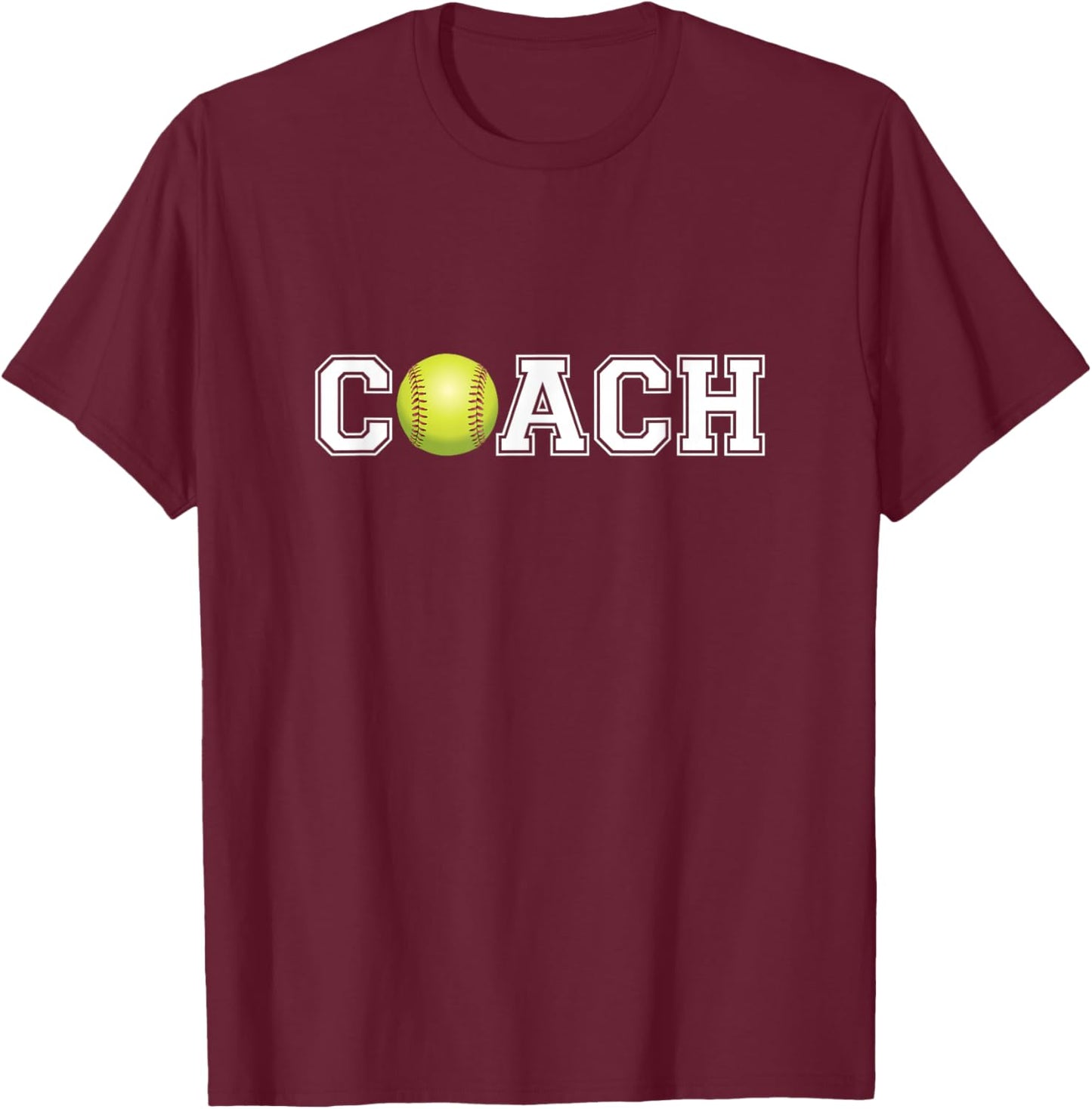 Softball Coach Shirt Sports Coaching Staff Head Coach T-Shirt - T-Shirt | Maroon