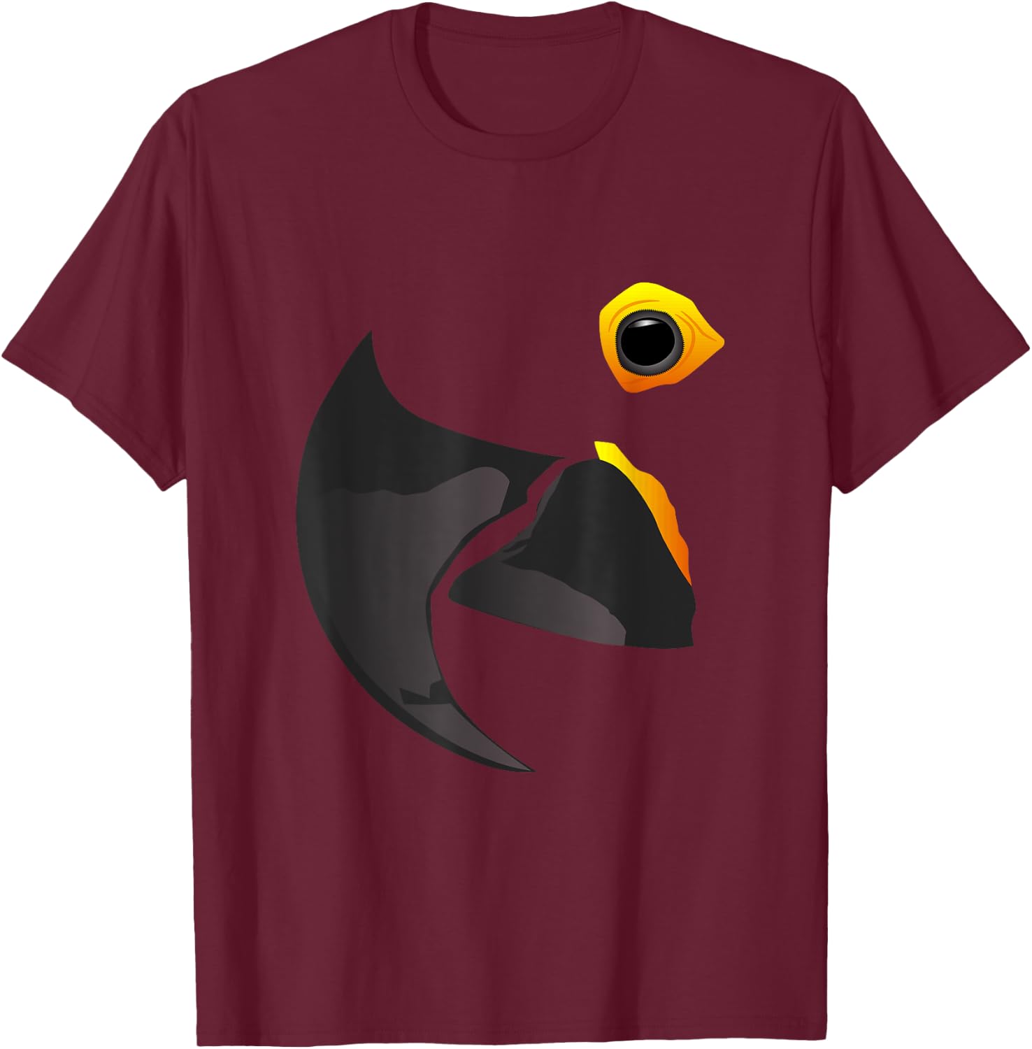 Hyacinth Blue Shirt Macaw Shirt Blue Macaw Shirt Parrot T-Shirt - T-Shirt | Maroon