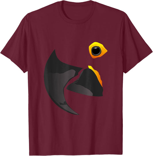 Hyacinth Blue Shirt Macaw Shirt Blue Macaw Shirt Parrot T-Shirt - T-Shirt | Maroon