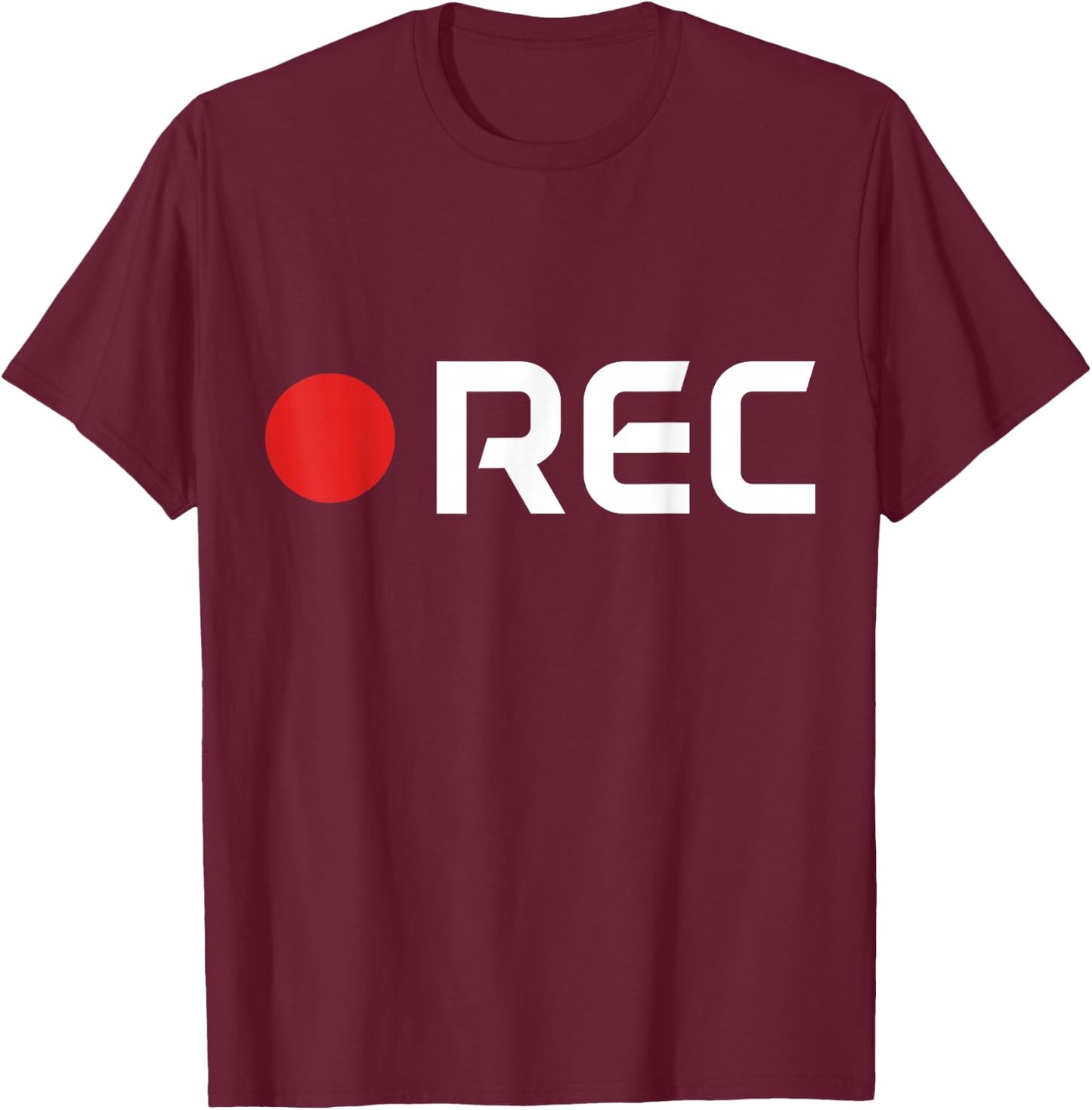 Cameraman REC Camera Man Film Movie Director Filmmaker T-Shirt - T-Shirt | Maroon