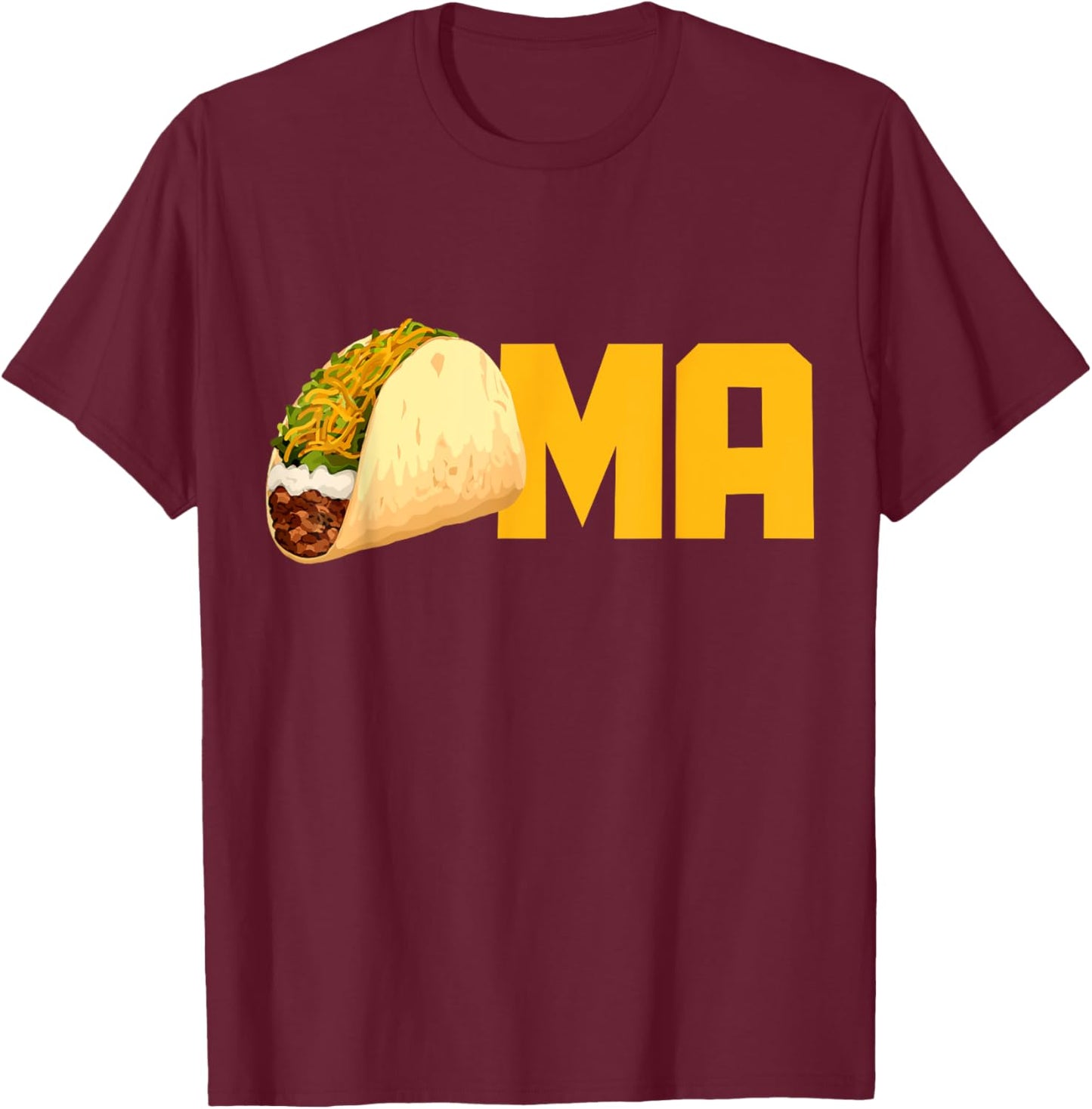 Tacoma Washington Taco Ma Funny Vintage Pride T-Shirt - T-Shirt | Maroon