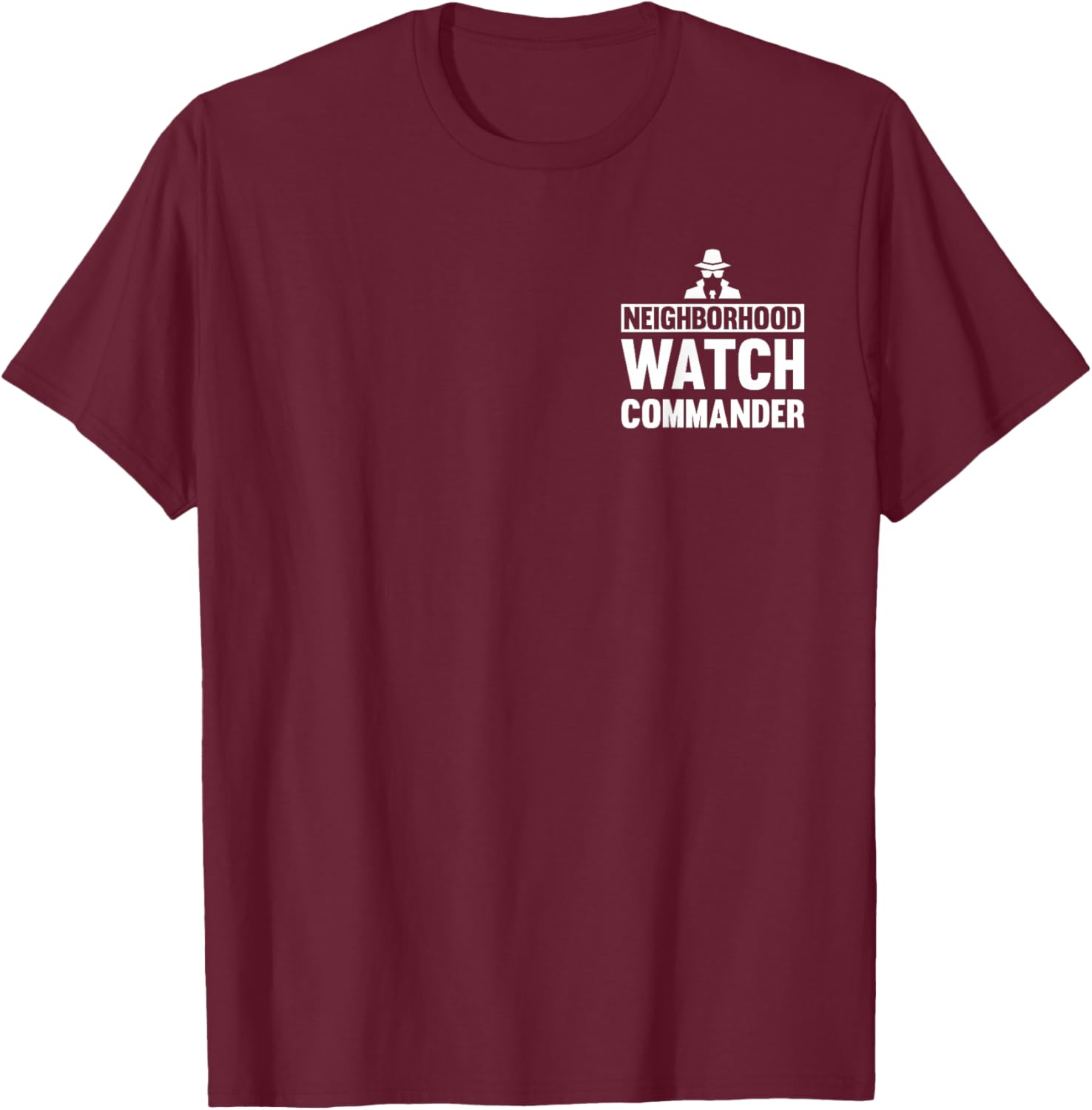 Neighborhood Watch Commander Uniform T-Shirt - T-Shirt | Maroon