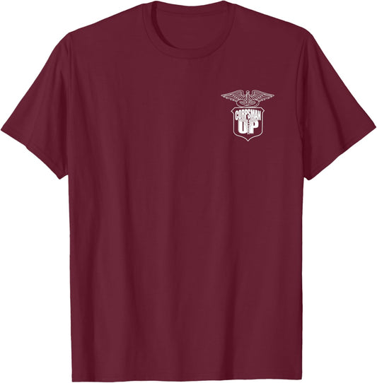 8404 Corpsman Up T-Shirt - T-Shirt | Maroon