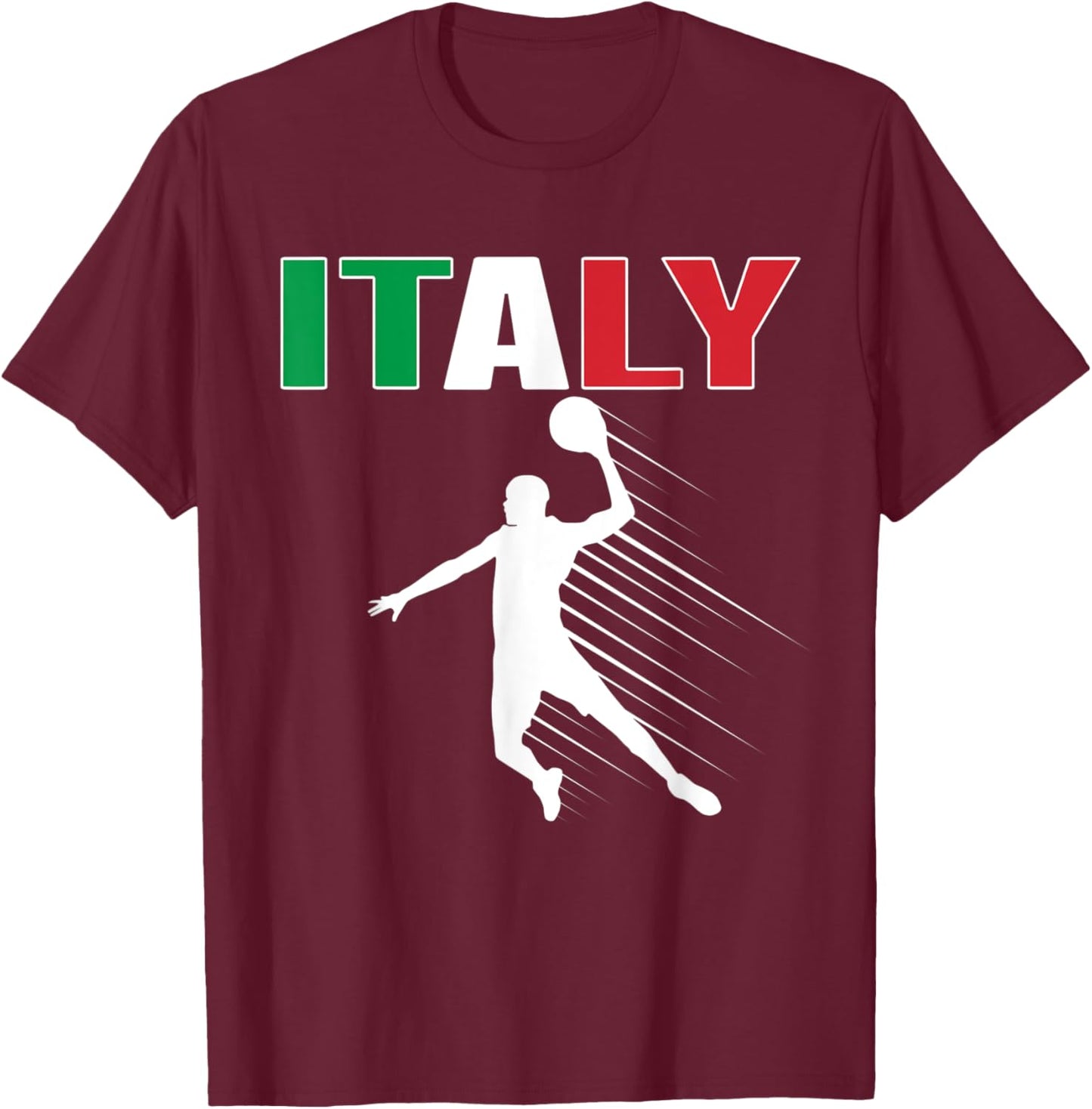 Italy Basketball Lovers Jersey Support Italian Baller Team T-Shirt - T-Shirt | Maroon