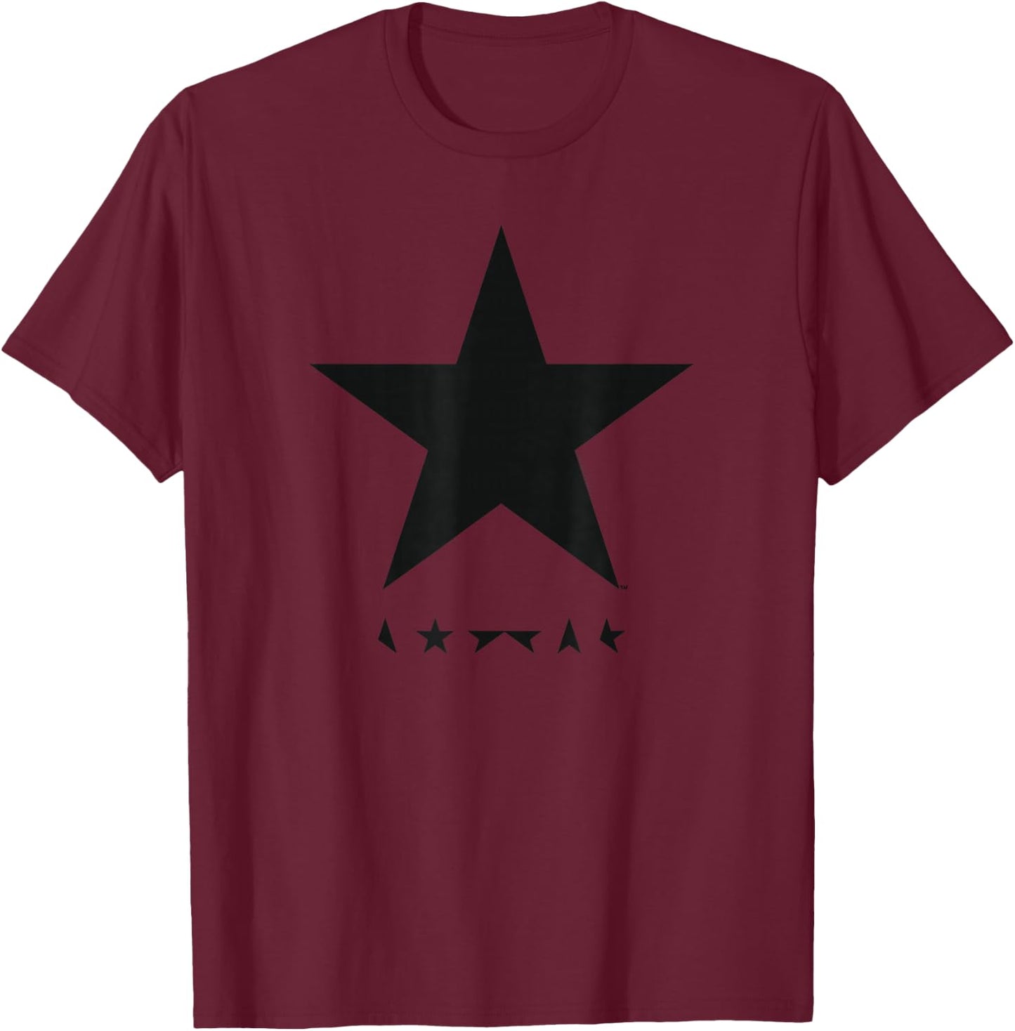 David Bowie Music Rock Star Logo T-Shirt - T-Shirt | Maroon