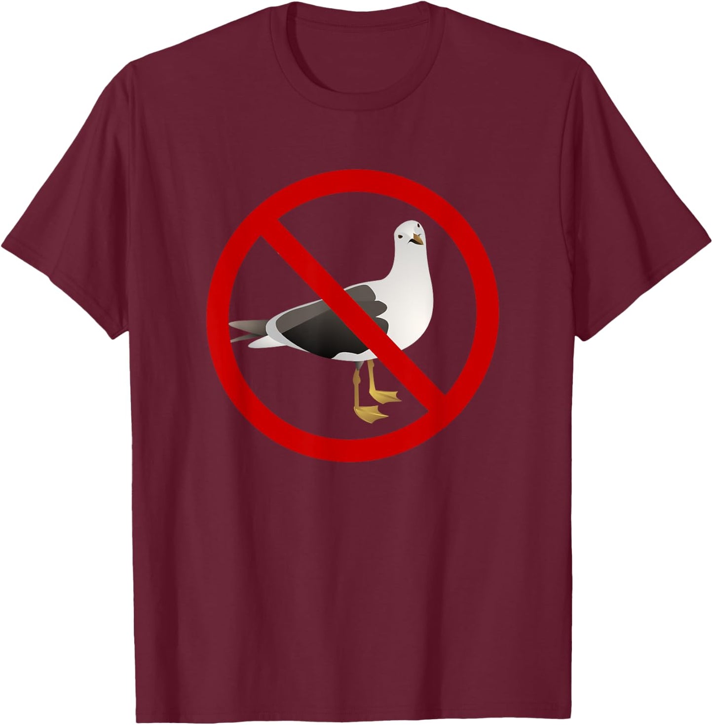 I Hate Seagulls T-Shirt - T-Shirt | Maroon
