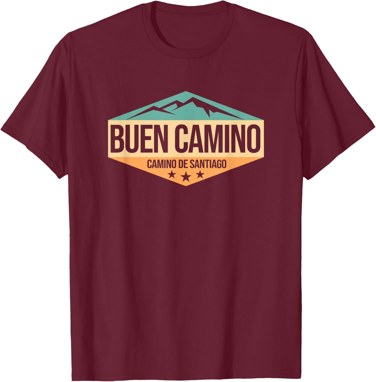 Camino de Santiago Way of Saint James T-Shirt - T-Shirt | Maroon