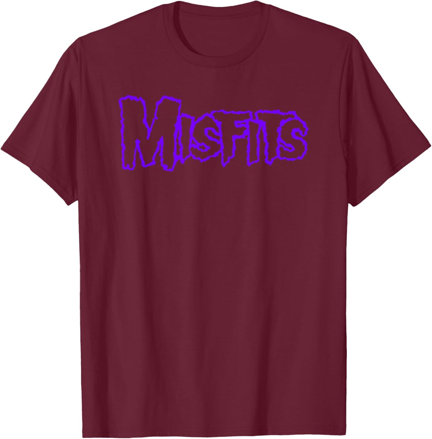Misfits – Purple Logo T-Shirt - T-Shirt | Maroon