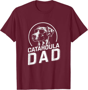 Catahoula Dad Dog Owner Gifts Men Funny Dog Dad Father's Day T-Shirt - T-Shirt | Maroon