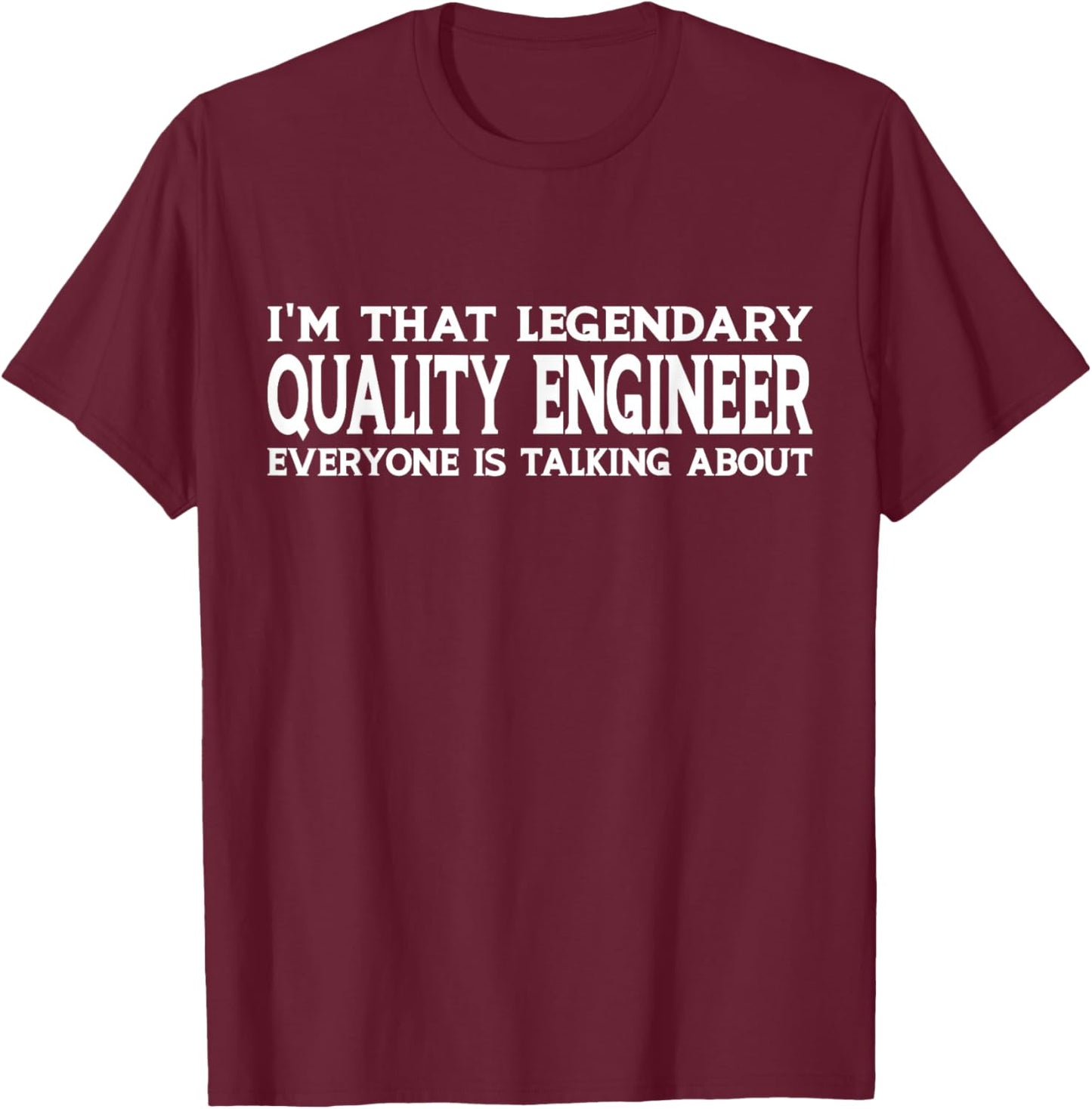 Quality Engineer Job Title Employee Funny Quality Engineer T-Shirt - T-Shirt | Maroon