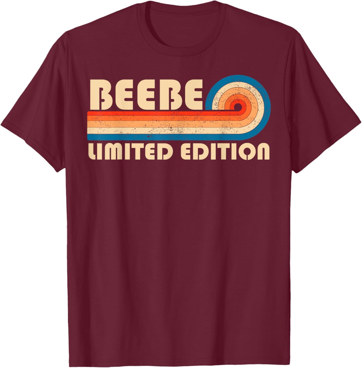BEEBE Surname Retro Vintage 80s 90s Birthday Reunion T-Shirt - T-Shirt | Maroon