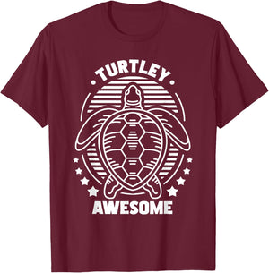 Turtley Awesome - Turtle Owner Wildlife Animal Lover T-Shirt - T-Shirt | Maroon