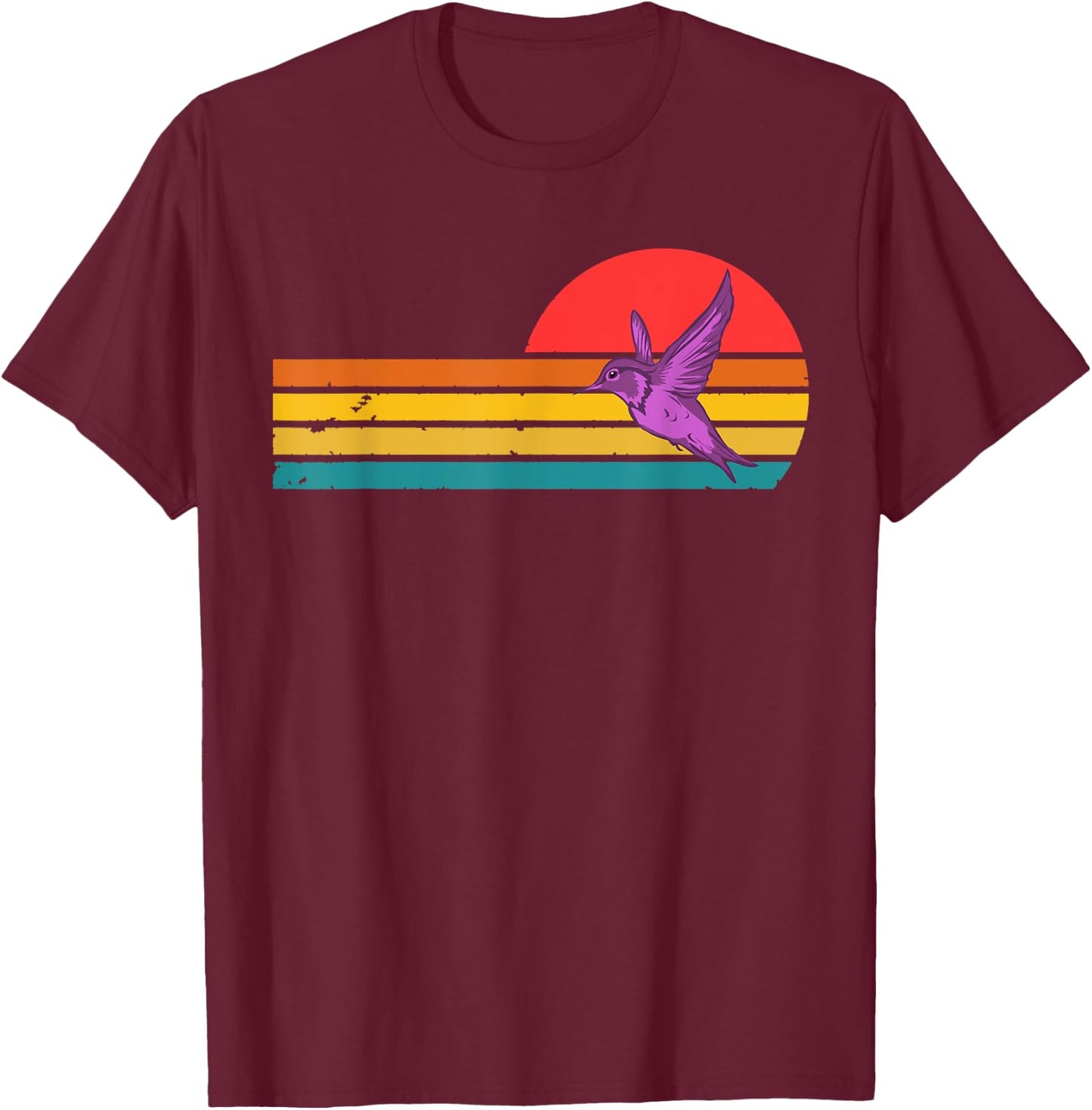 Purple Martin Bird Vintage Retro 80s Purple Martin T-Shirt - T-Shirt | Maroon