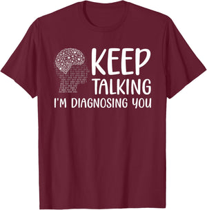 Funny Psychologist Art Women Psychology Graduation T-Shirt - T-Shirt | Maroon