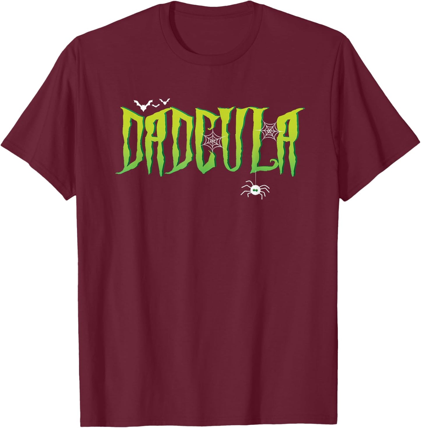 Funny Dadcula Halloween Dad Couples Matching Costume T-Shirt - T-Shirt | Maroon