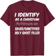 Apostolic Pentecostal Christian Pronouns T-Shirt - T-Shirt | Maroon