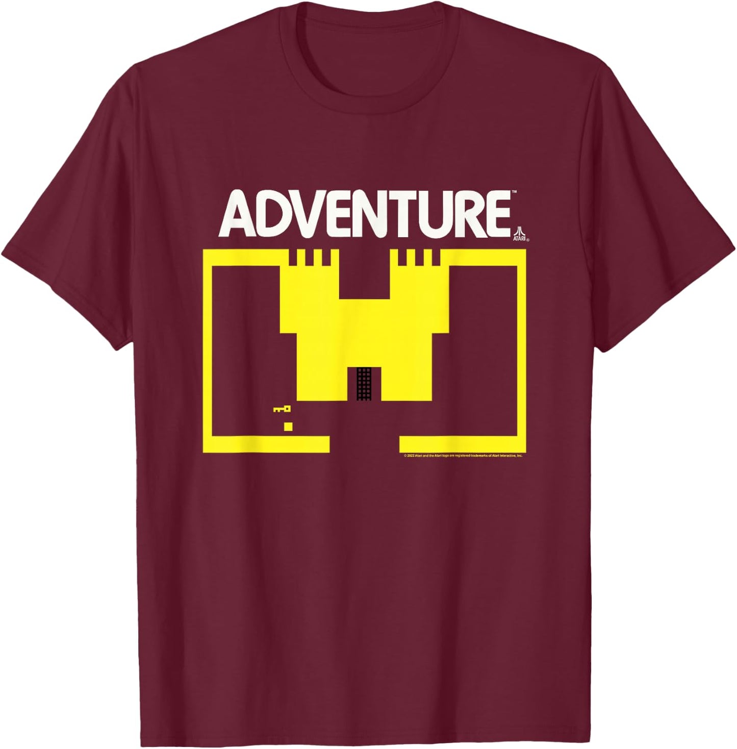 Atari Adventure Screen Art T-Shirt - T-Shirt | Maroon