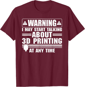 Funny 3D Printer Art Women 3D Printing Worker Lover T-Shirt - T-Shirt | Maroon