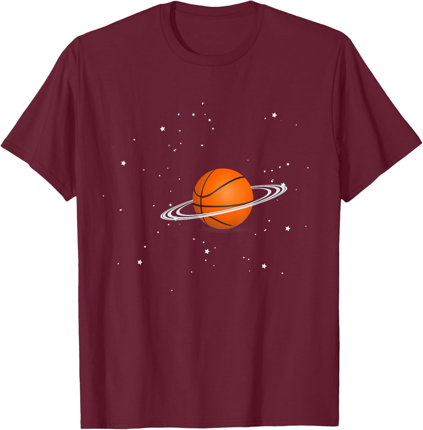 Basketball lovers basketball player space funny T-Shirt - T-Shirt | Maroon
