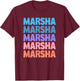 Marsha T-Shirt - T-Shirt | Maroon