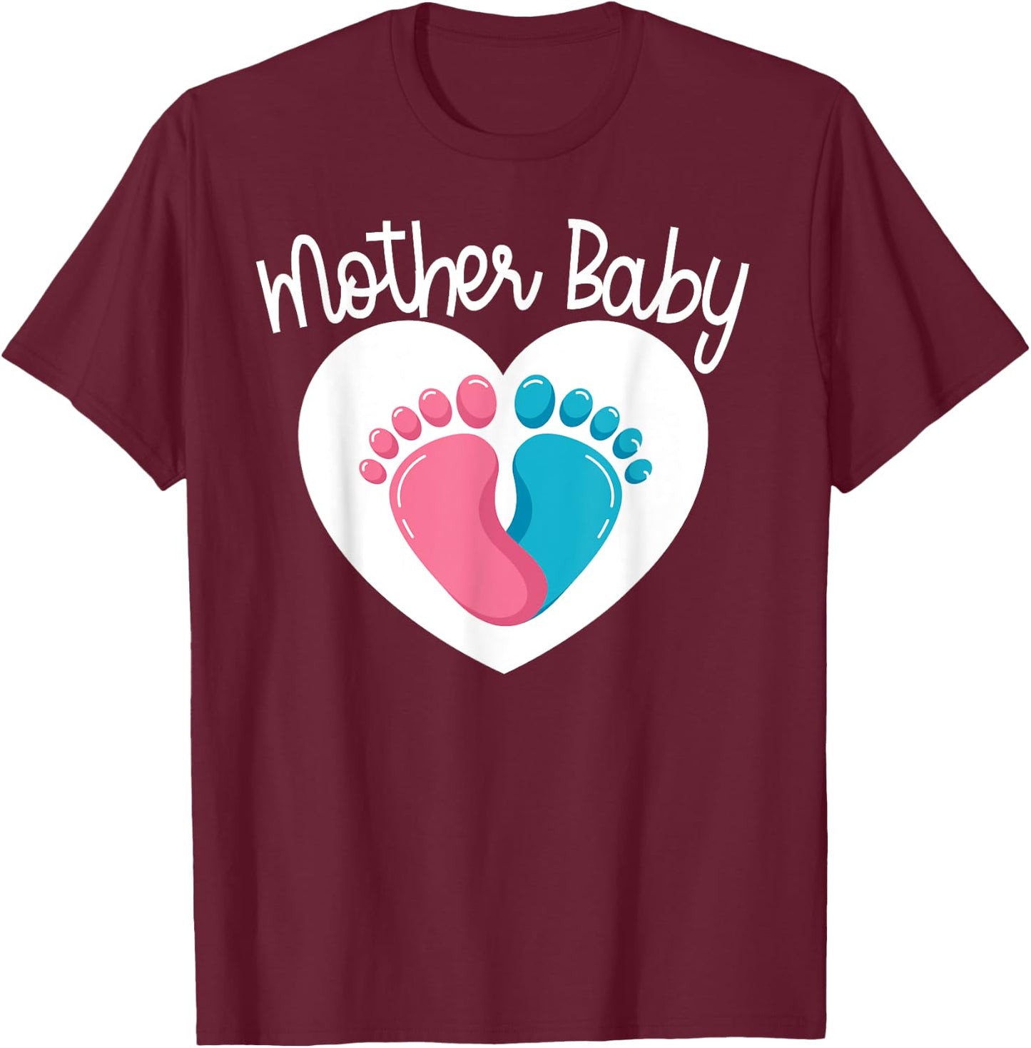 Mother Baby Nurse Appreciation Postpartum Team Nursing Squad T-Shirt - T-Shirt | Maroon