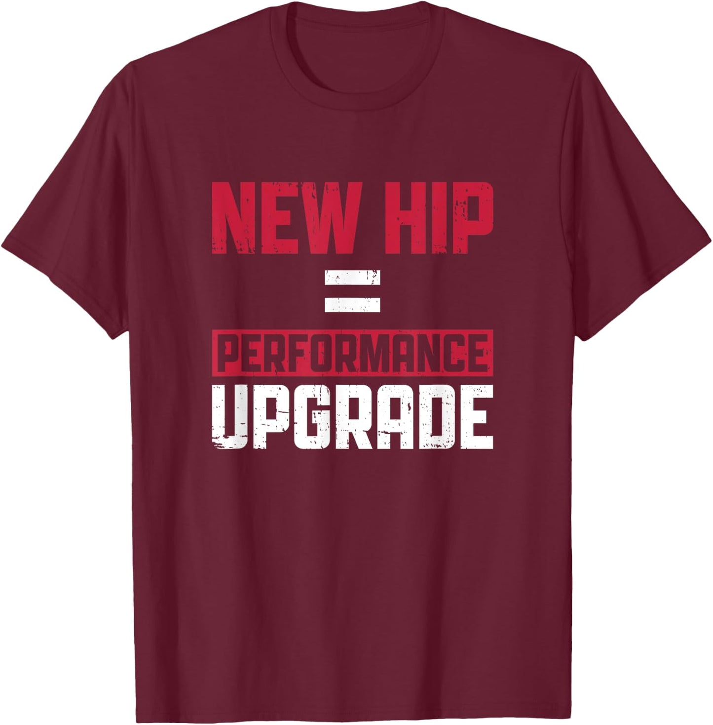 Bionic Aftermarket Design For A Hip Replacement Surgery T-Shirt - T-Shirt | Maroon