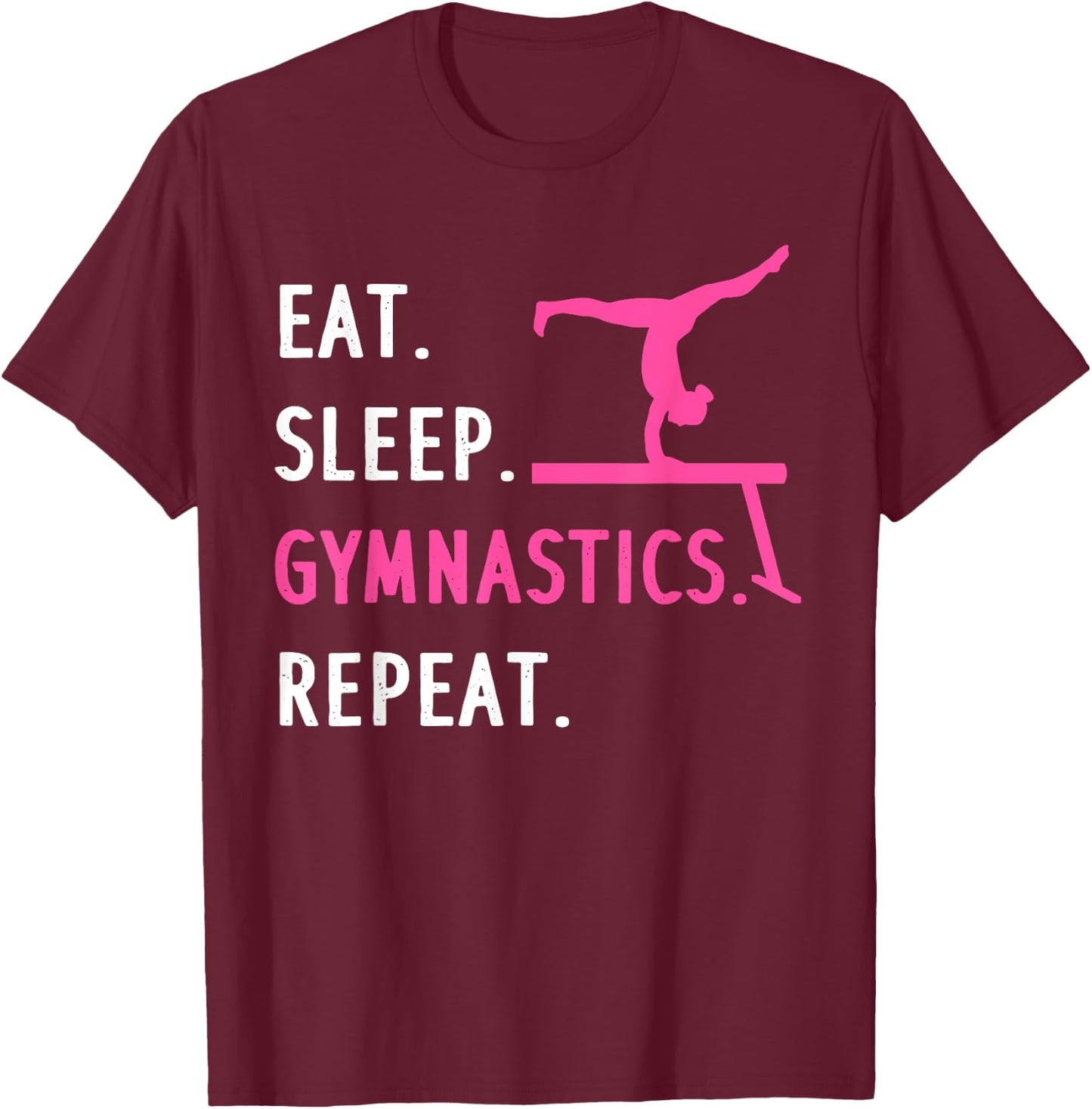 Funny Gymnastics Girls Gymnast Handstand Tumbling T-Shirt - T-Shirt | Maroon