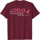 The Comeback Is Always Stronger Than Setback Breast Cancer T-Shirt - T-Shirt | Maroon