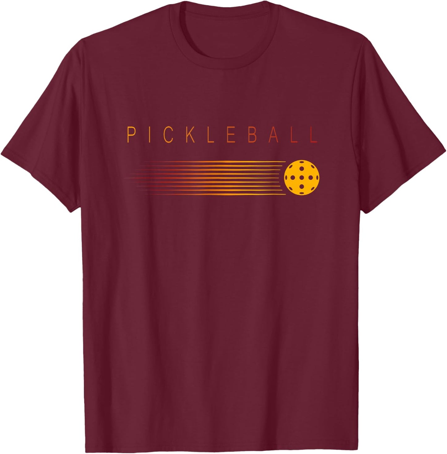 Pickleball - Stylish - Simple - Pickleball T-Shirt - T-Shirt | Maroon
