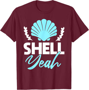 Shell Yeah T-Shirt - T-Shirt | Maroon
