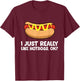 I Just Really Like Hotdogs, Ok? Funny Hotdog Women Kids T-Shirt - T-Shirt | Maroon