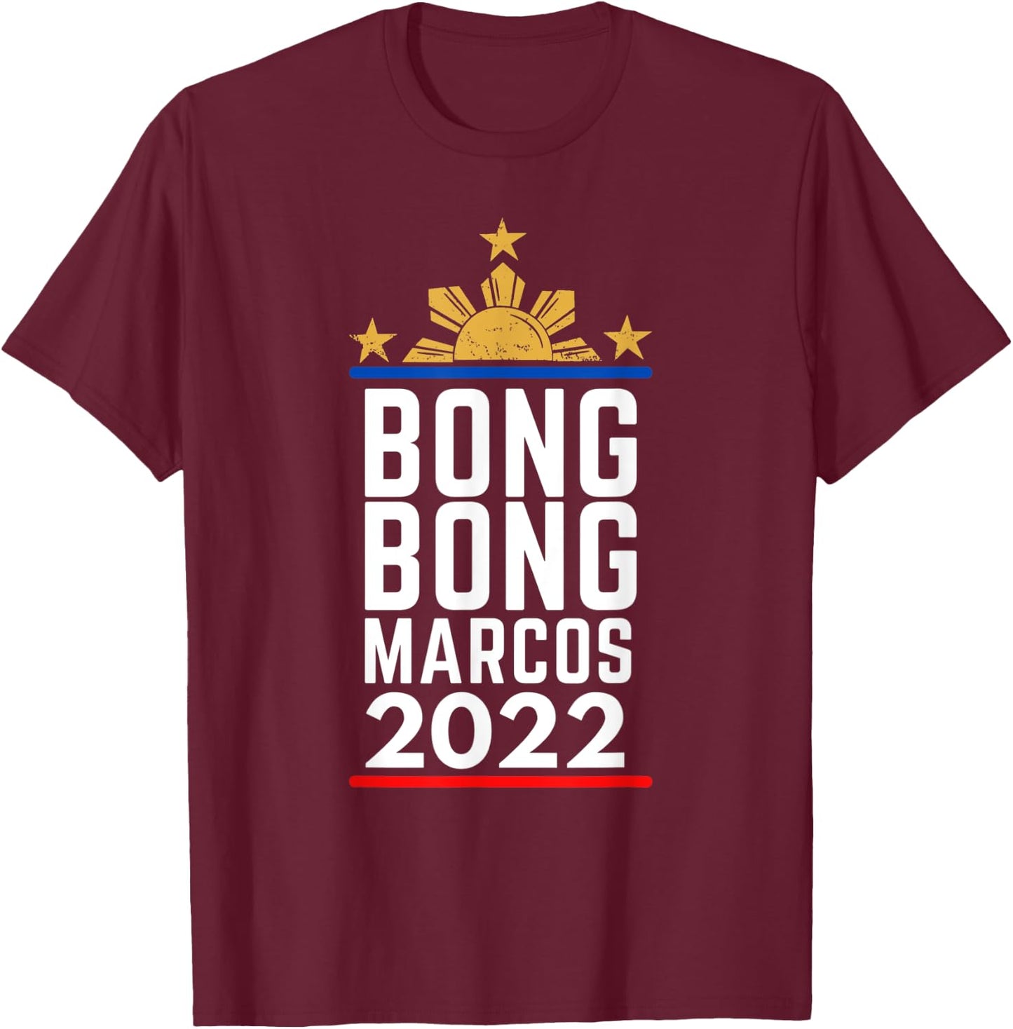 2022 BBM - Bong Bong Marcos T-Shirt - T-Shirt | Maroon