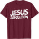 Jesus Revolution Christian Faith Peace Jesus Revolution T-Shirt - T-Shirt | Maroon