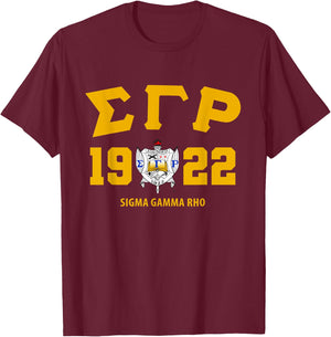 Sigma Gamma Rho Sorority Sisterhood T-Shirt - T-Shirt | Maroon