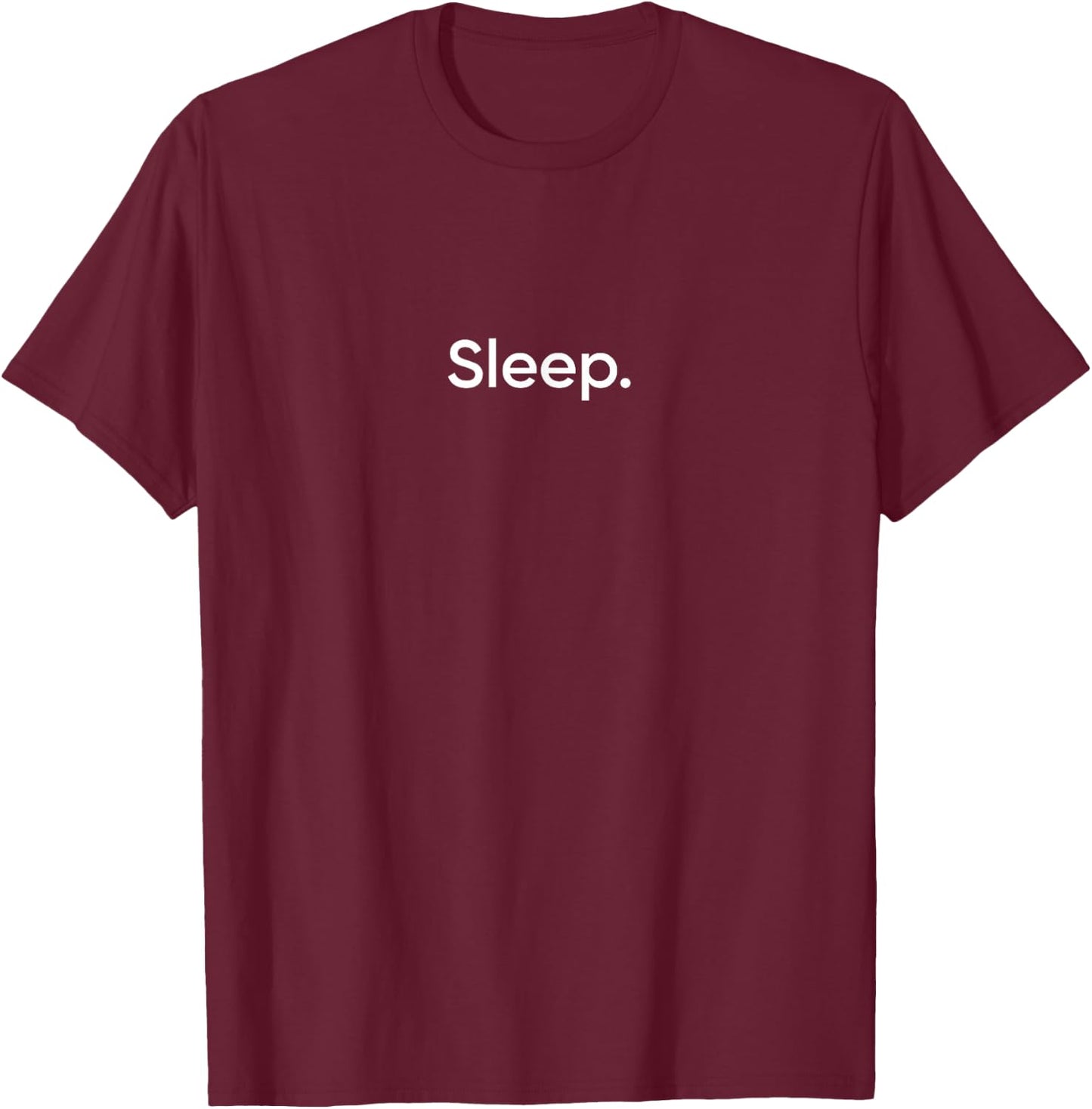 Minimalist Funny Sleep Lover Sleepyhead Men Women T-Shirt - T-Shirt | Maroon