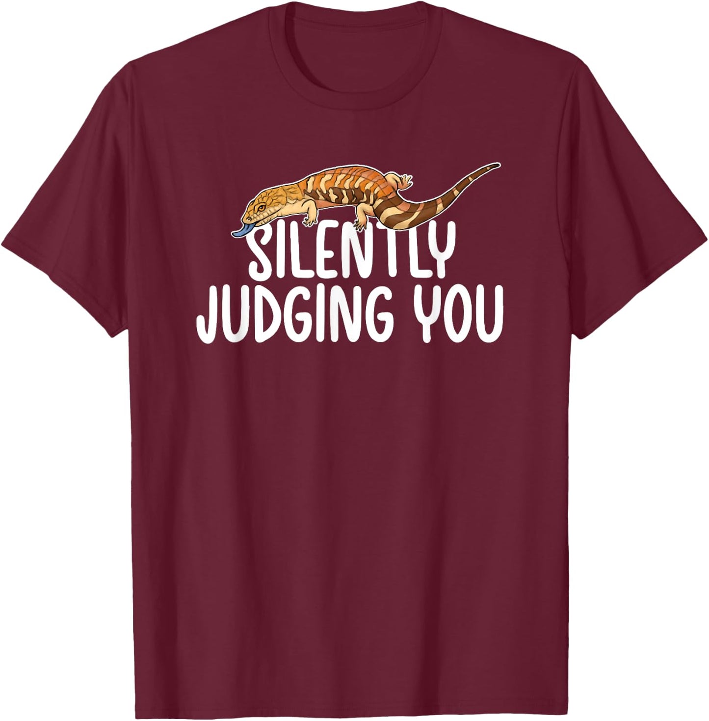 Funny Blue Tongued Skink Owner Blue Tongued Skink Dad T-Shirt - T-Shirt | Maroon