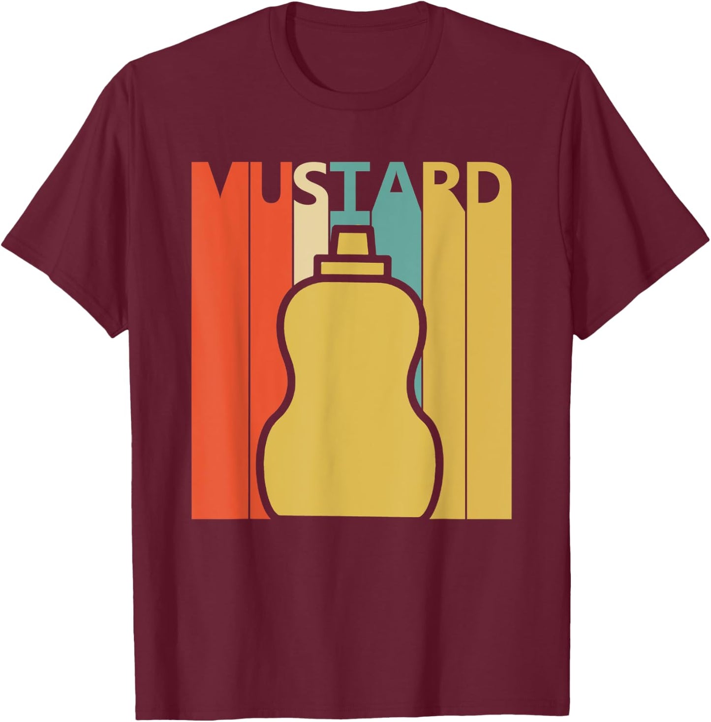 Funny Mustard sauce Lover T-Shirt - T-Shirt | Maroon