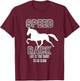 Funny Racking Horse Tennessee Walking Horse Gaited T-Shirt - T-Shirt | Maroon