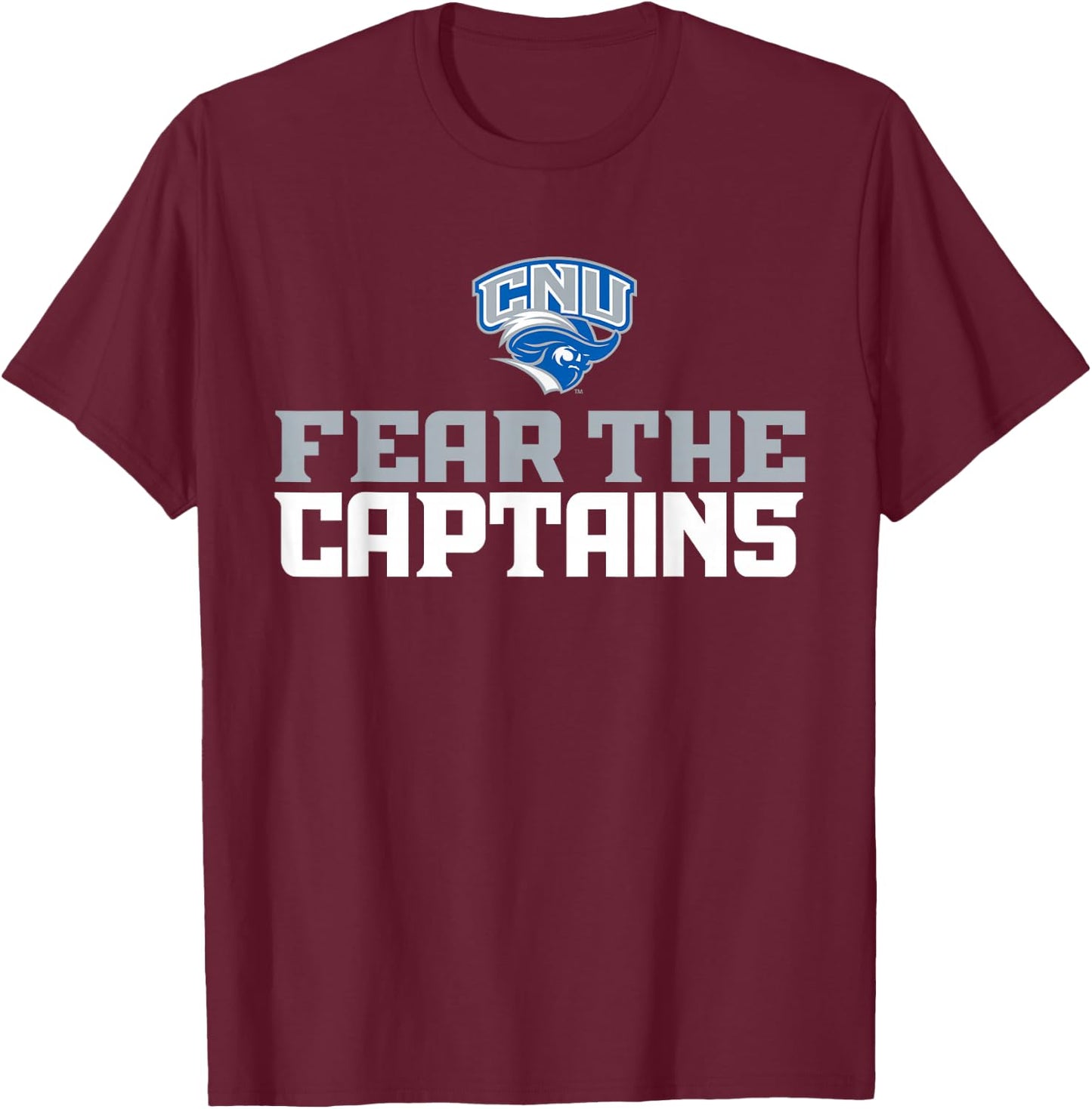 License Champs | Men's Blue Christopher Newport Captains NCAA T-Shirt - T-Shirt | Maroon