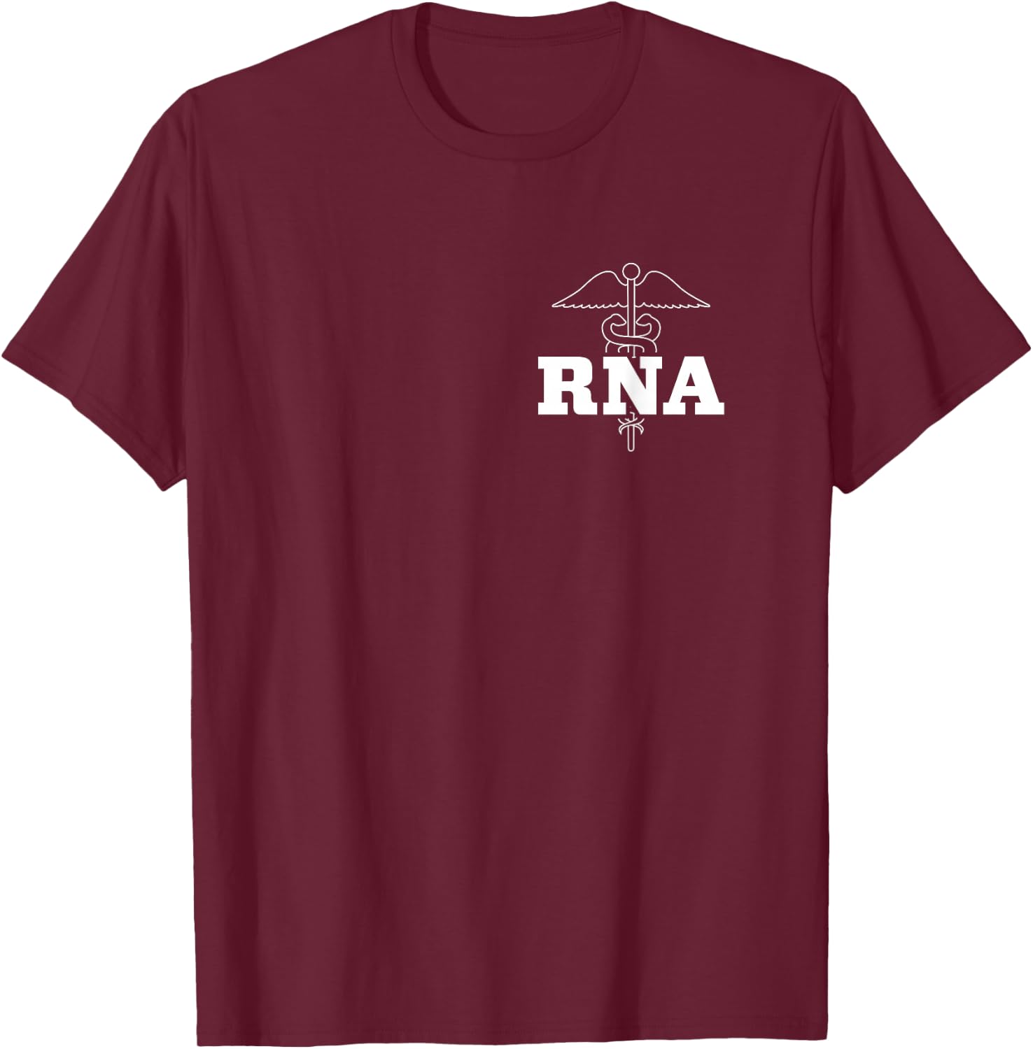 Restorative Nurse Assistant RNA Caduceus Nursing Aide T-Shirt - T-Shirt | Maroon
