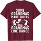 Cool Line Dancing Art Grandma Line Dancer Dancing T-Shirt - T-Shirt | Maroon
