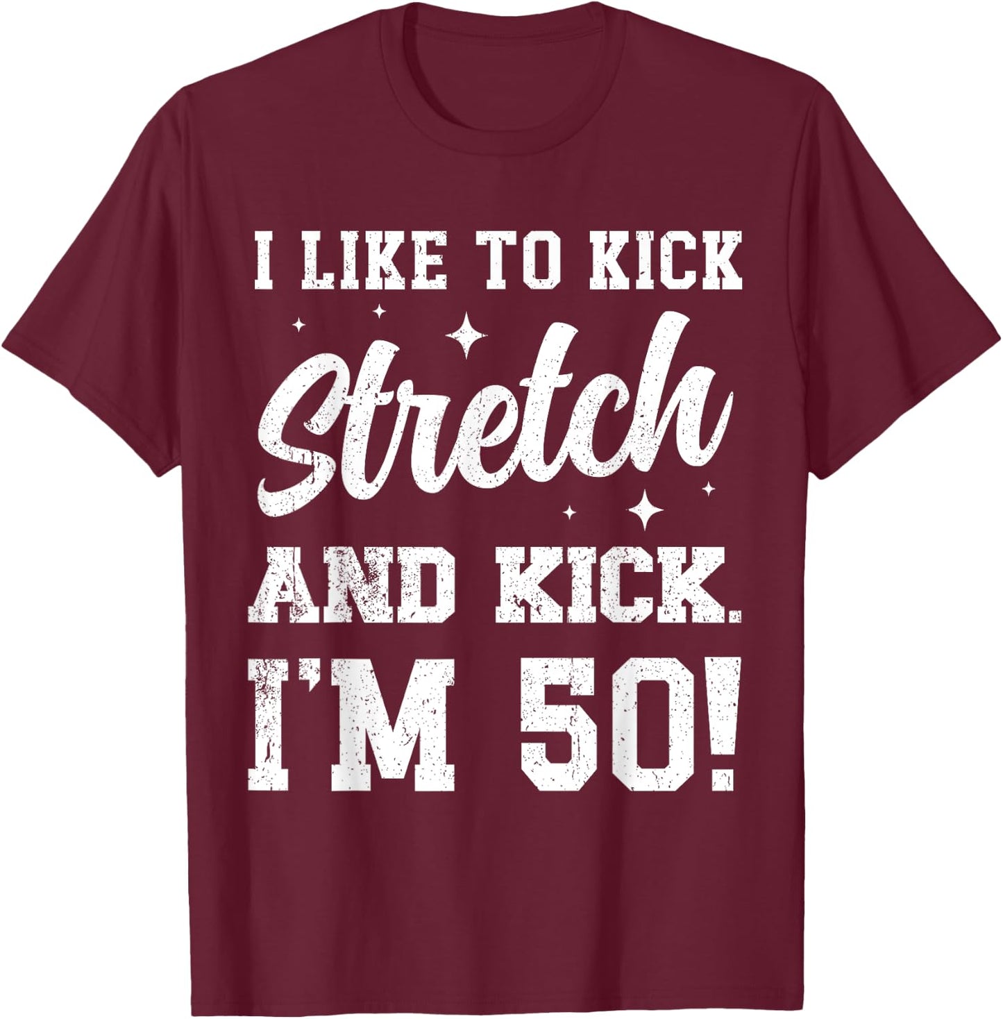 1974 Birthday - I'm 50 Years Old -Adults Black Cotton 80% Polyester 20% Modern Sports Classic Birthday T-Shirt - T-Shirt | Maroon