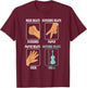 Scissors Paper Rock Viola - Violist Orchestra Band T-Shirt - T-Shirt | Maroon