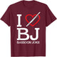 Funny Bassoonist I Love BJ Bassoon Joke Bassoon Player T-Shirt - T-Shirt | Maroon