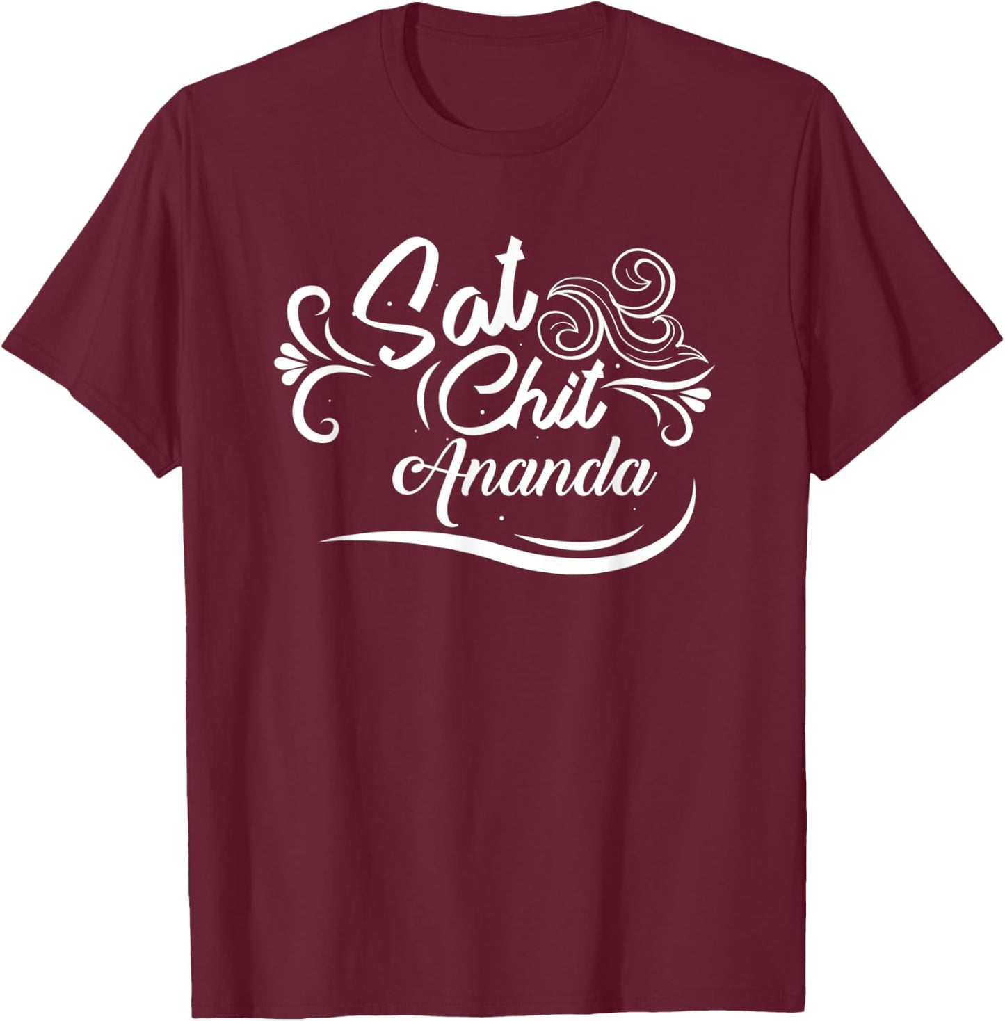 Sat Chit Ananda T-Shirt - T-Shirt | Maroon